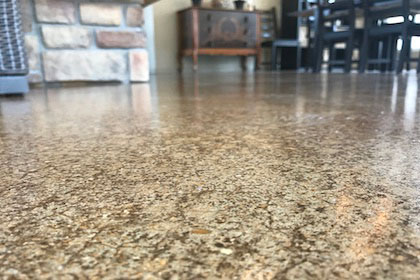 polished concrete garage