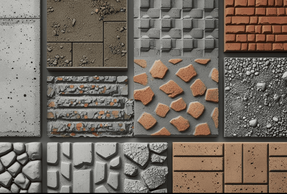 Different stamped concrete patterns