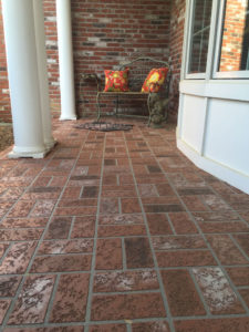 brick pattern stamped concrete