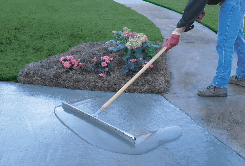resurfacing an old concrete driveway