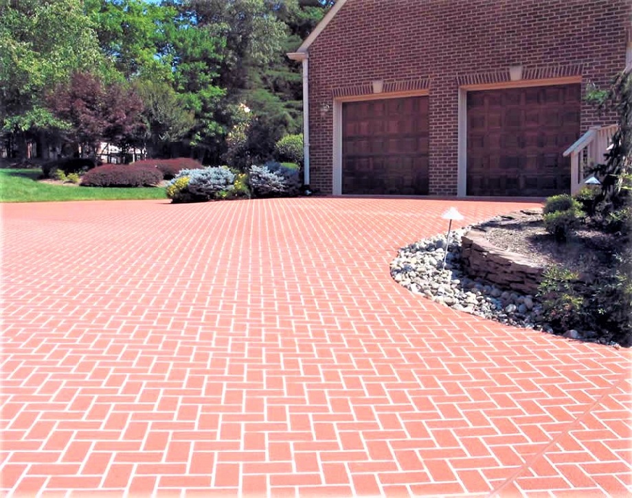concrete driveway resurfaced indianapolis