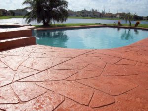 stamped concrete pool deck indianapolis