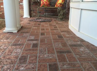 brick pattern stamped concrete