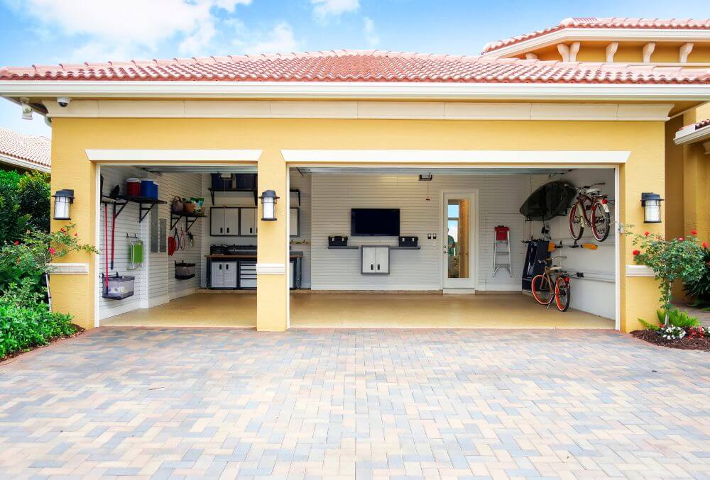 organized garage area