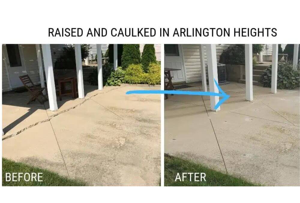 before and after caulking