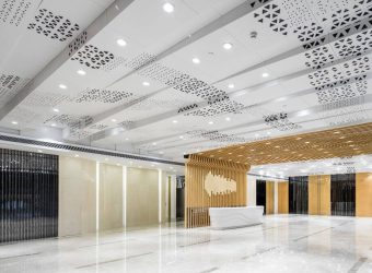 empty commercial space with stunning interior design