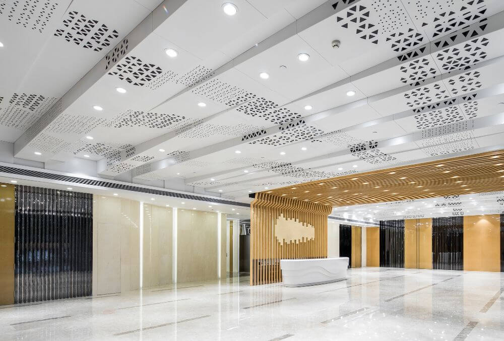 empty commercial space with stunning interior design
