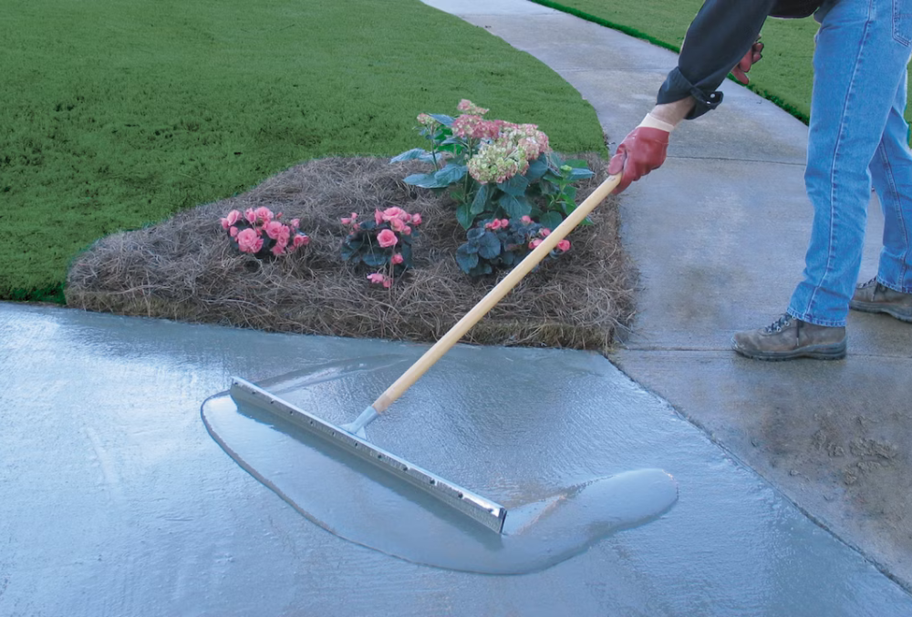 resurfacing an old concrete driveway
