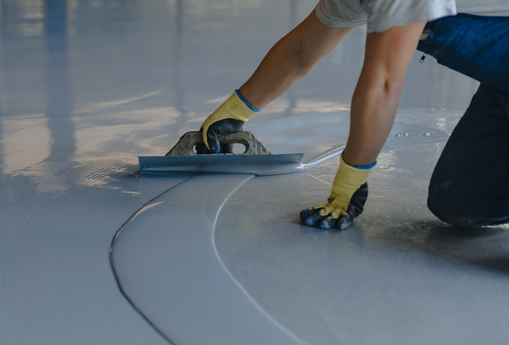 application of epoxy coating