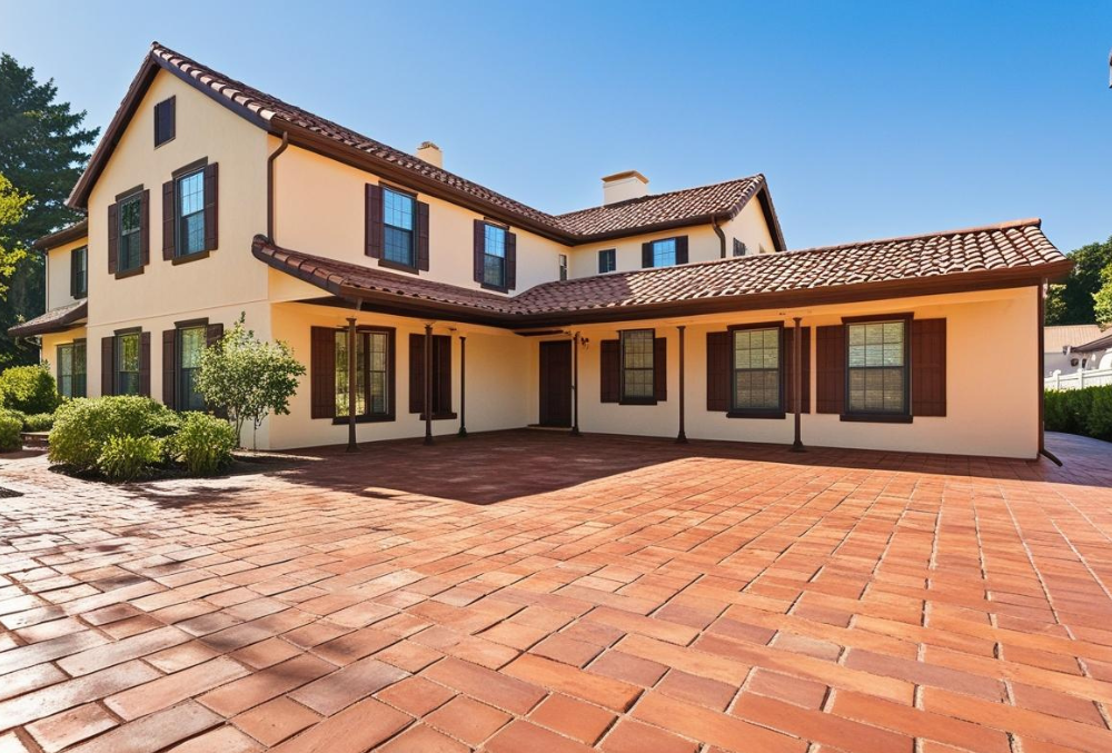 residential house with outdoor patio resurfacing