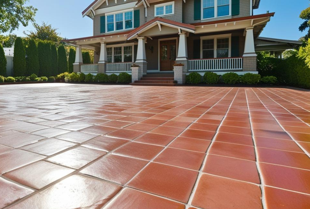residential house with outdoor patio resurfacing