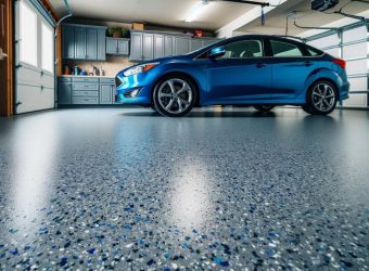 Luxury Cars on Glossy Epoxy Garage Floor Finish