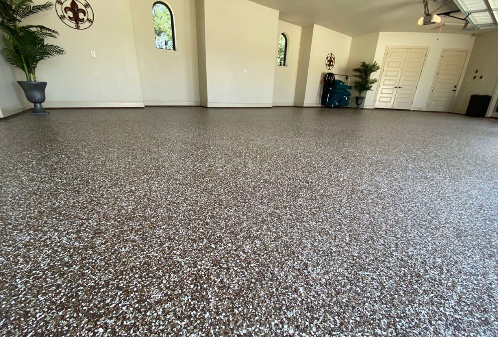 Polyurea Polyaspartic garage floor