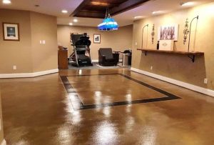 polished concrete interior floor